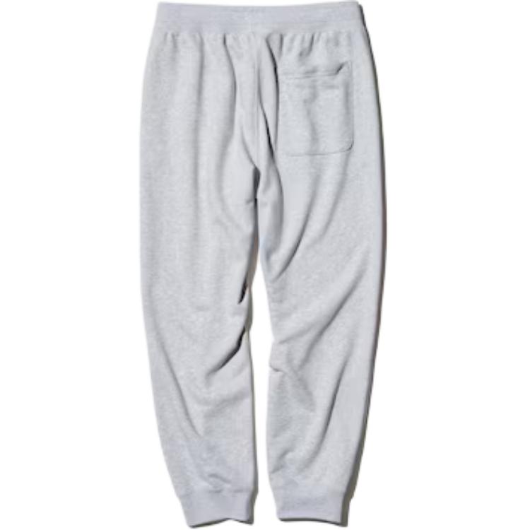 Uniqlo Solid Color Pocket Drawstring Cuffed Knit Sweatpants Unisex Bottoms Gray 451648-05