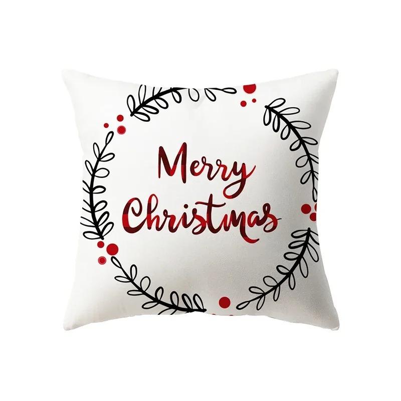 Christmas Themed Pillowcases Car Ornaments Office Santa Claus Living Room Sofa Home Pillowcases