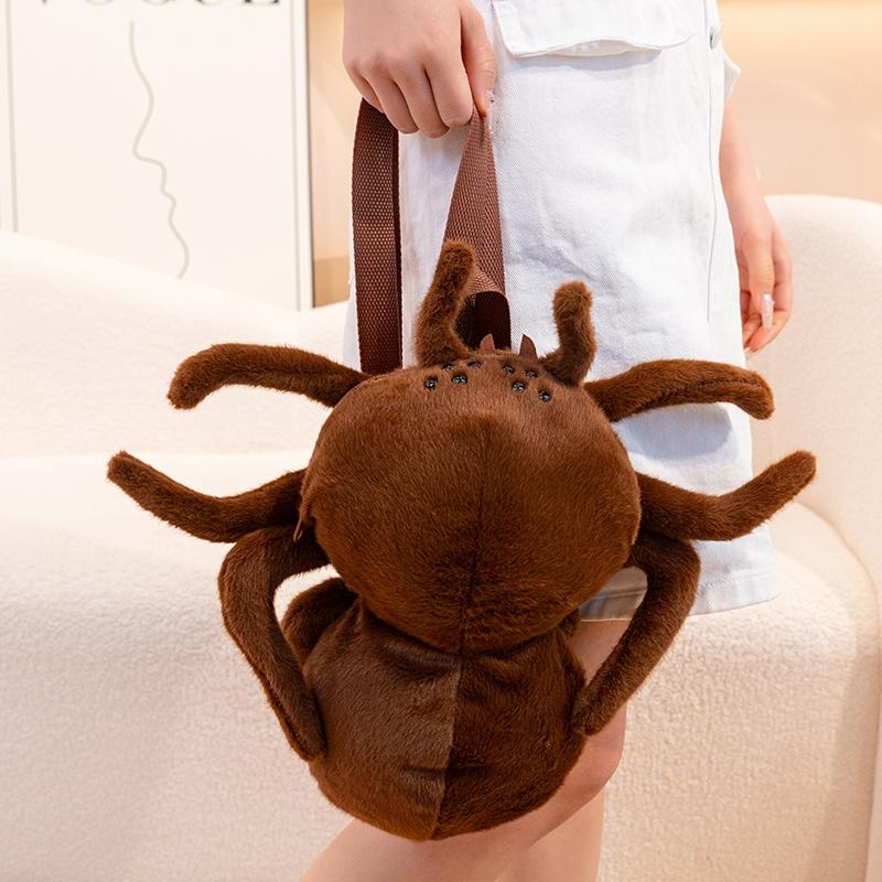 Divertente Creativo Cartone Animato Insetto Cicala Scarabeo Ape Coccinella Mantide Bambola di Peluche Zaino Marrone Verde Giocattolo Morbido Regalo Per Ragazzi e Ragazze