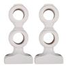2Pcs Wood Curtain Rod Support Bracket Double Holder Wall Mounted Decorative Window Drapery Rod Holders Brackets for Heavy