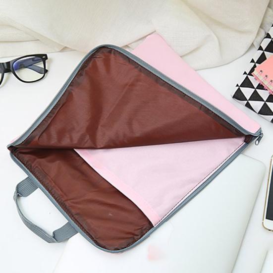 High-quality Document Bag Multifunctional with Handle Zipper Closure
