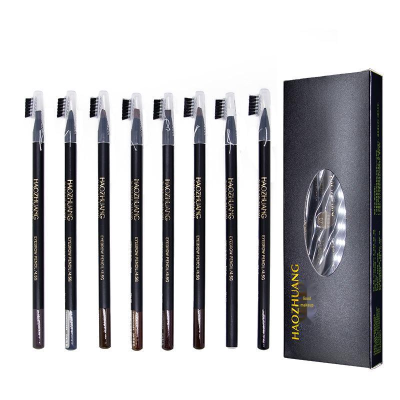 Hardcore Pull-String Mist Eyebrow Pencil, Smudge-Proof & Fade-Resistant, Makeup Artist Favorite, Duckbill Black Paper Design.