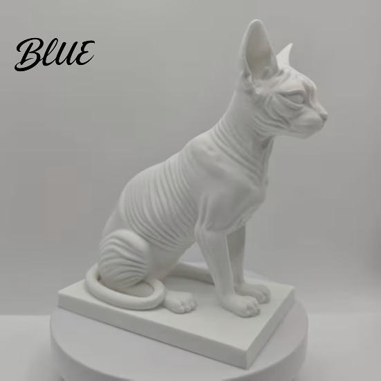 DIY Colorable Cat Collection Model Hairless Model Car Figurine Simulated Realistic Sphynx Science Educational Prop Desktop Ornament for Home