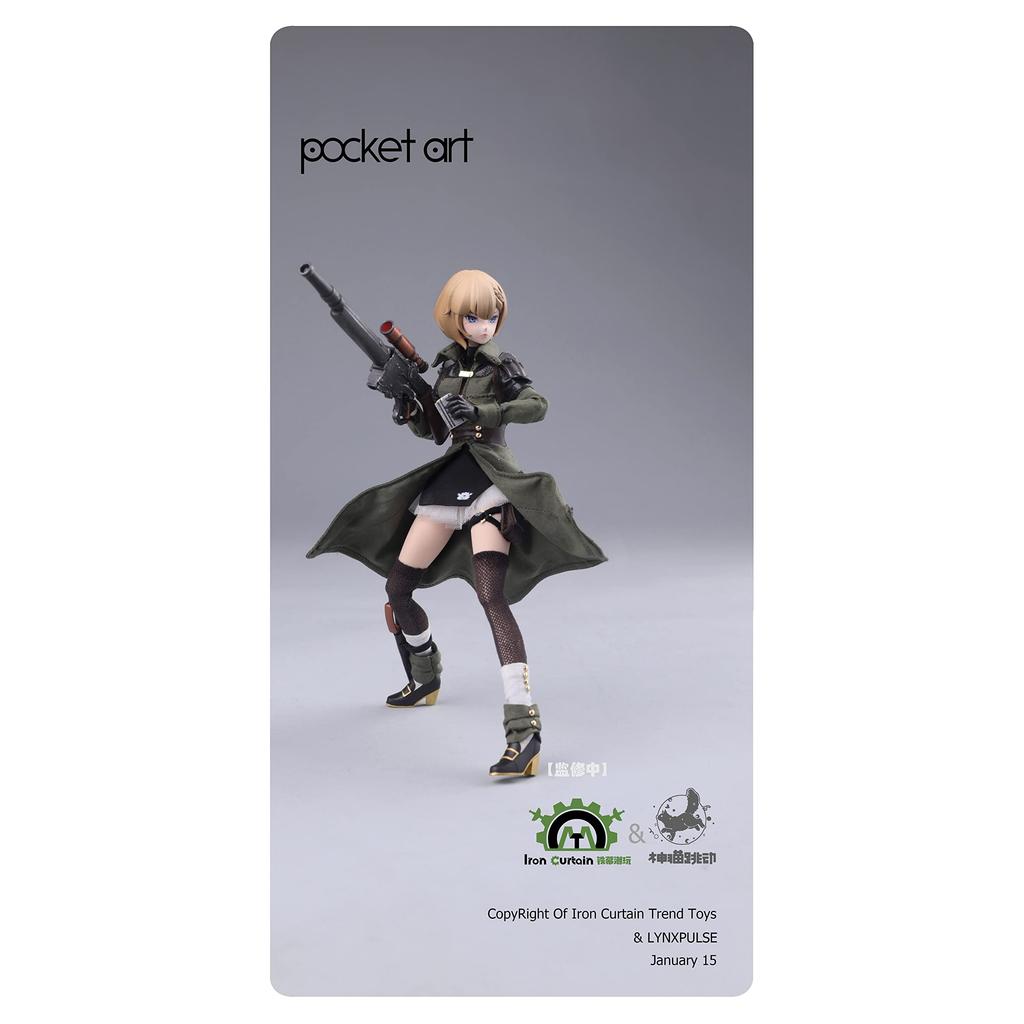 LYNXPULSE POCKET ART Series PA001 Emilia 1/12 Scale PVC&ABS Cloth Painted Action Figure