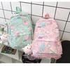 2023 New Cartoon Printed Backpack For Girls Korean Version Cute And Lightweight Nylon Material Breathable And Durable School Shoulder Bag