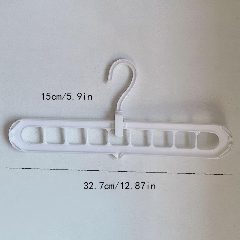 9-Hole Multifunctional Seamless Clothes Hanger: Dorm/Home Hanging Solution