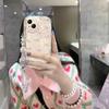 Case For Vivo V60 V40 V50 Lite Y31 5G Y33S Y21S Y28 4G Y17S Y04 Y03 Y29S Y28S Y18 Y400 Pink Bowknot Wrist Chain Cover