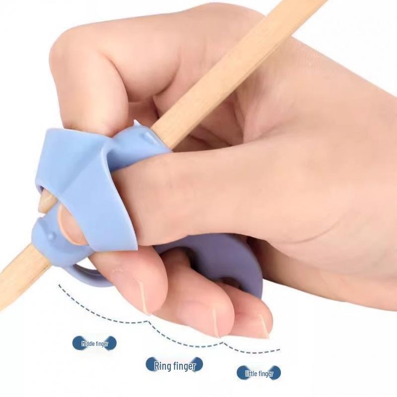 Kindergarten Pencil Grip: Five-Finger Writing Posture Corrector with Anti-Wear Protection for Kids.