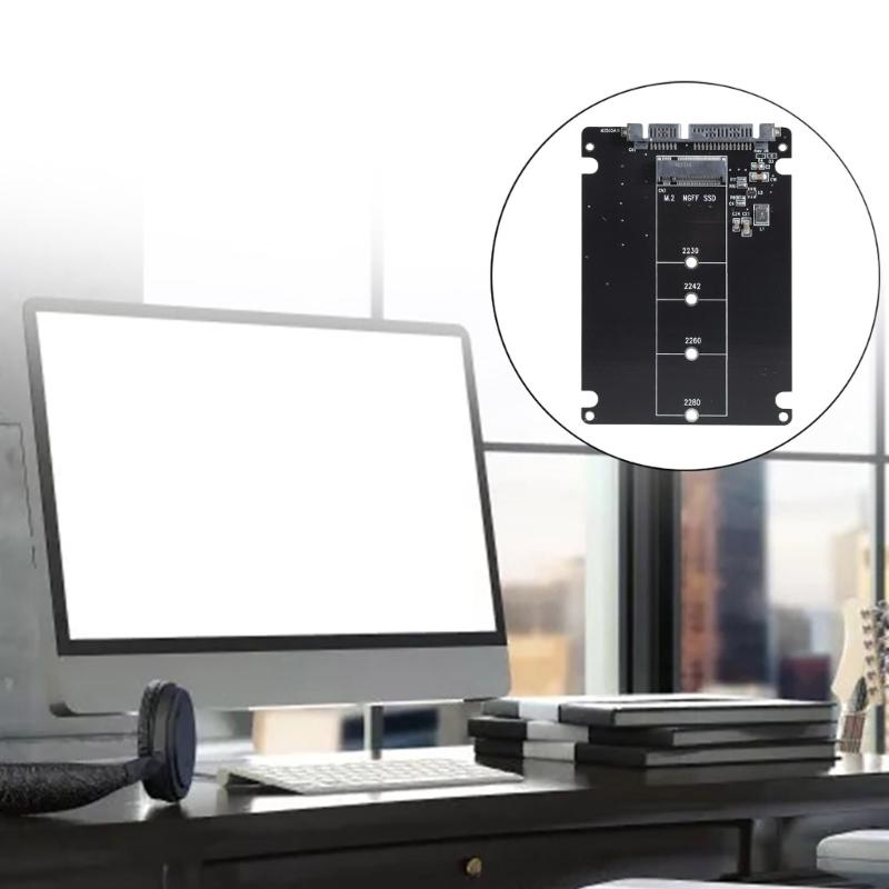 M.2 NGFF to SATA Adapter M.2 NGFF SSD to 2.5in SATA Converter Support 2230 2242 2260 2280 SSDs