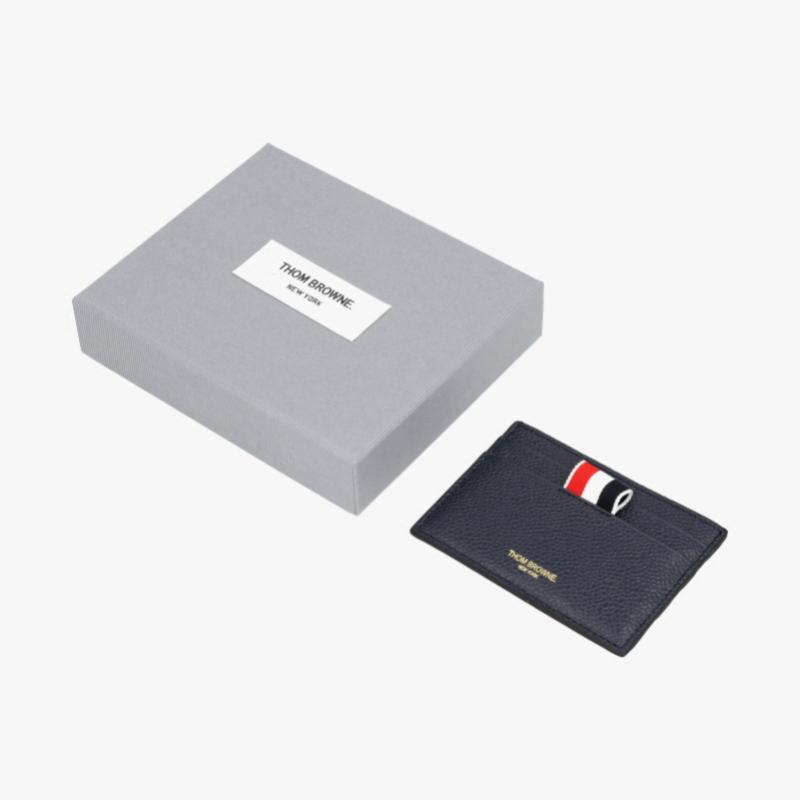 Thom Browne Pebble Grain 4 Bar Stripe Card Wallet Uaw075a 00198 415