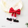 Holiday Hanging Ornament Stiff Christmas Bow Pendant Christmas Drop Ornament Multi Felt Bow Christmas Pendants For Holiday Home
