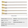 5pcs 3mm Shank 100mm Brass Stainless Steel Wire Brushes Cleaning Polishing Brush