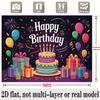 Party Backdrop Flat Celebration Photo Booth Birthday Party Decor