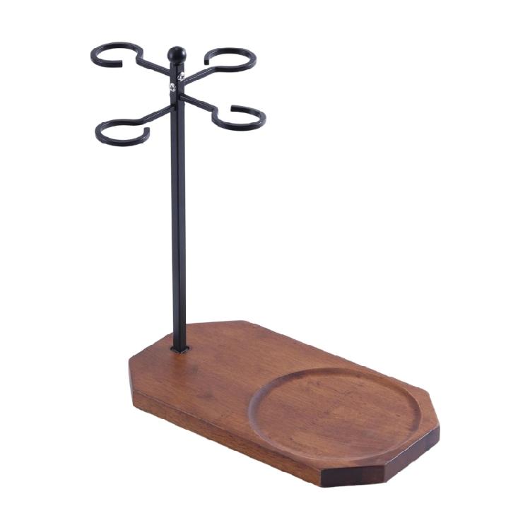

Wine Glass Rack with Decanter Tray Inverted Type Wine Glass Organizers Display Rack for Parties And Everyday Use 1