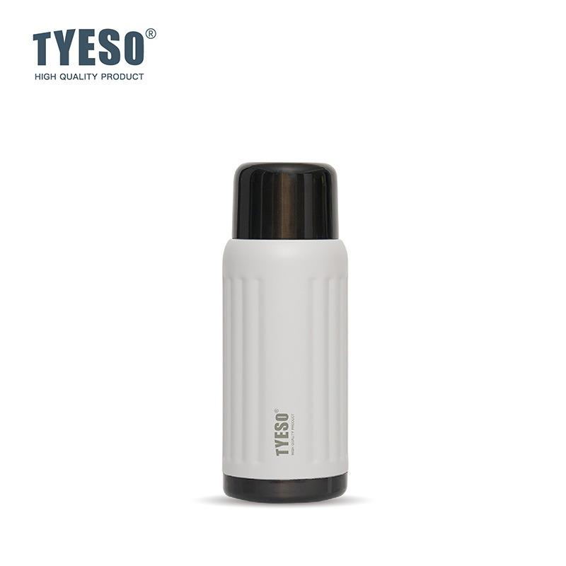 TYESO Striped Vacuum Flasks 500/750ML Stainless Steel Insulated Bottle Keep Hot/Cold Water Cup Outdoor Sports/Travel Drinkware