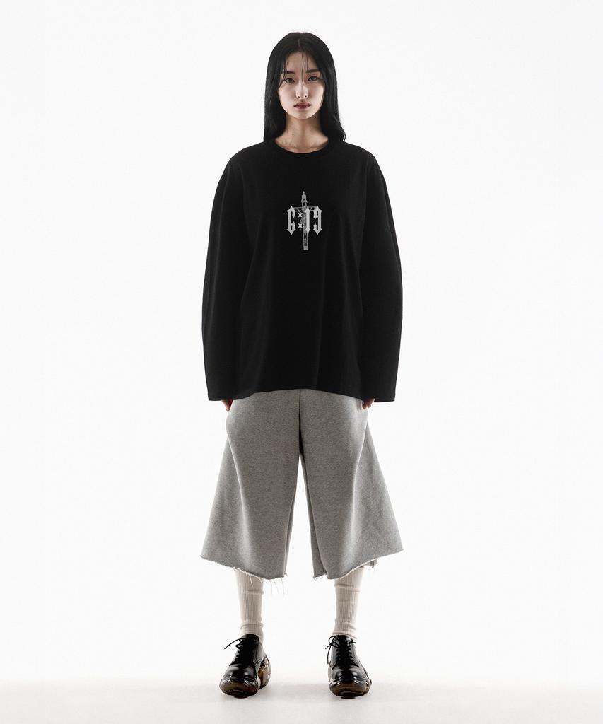 Paensyo 6:19 Cross Over Fit Long Sleeve - Black
