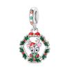 Christmas Charm Bead Component Bell Snowflake House Christmas Tree Elk Bead Components Pendant Bead Component Do It Yourself Copper Metal Bracelet