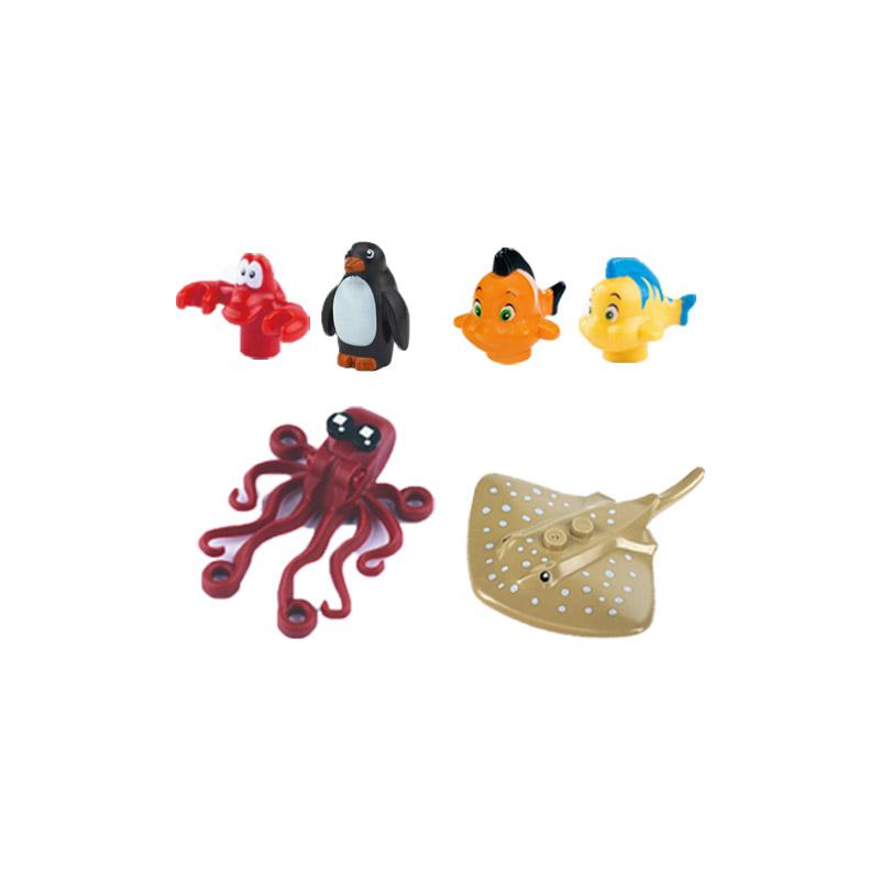 MOC City Animal Building Block Model Character Farm Accessories Goose Pig Dog Orangutan Cheetah Shark Zoo Brick Toy Gifts X014