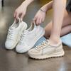 The First Layer of Cowhide Retro Sports Shoes Women's Summer New Hollow Breathable Casual Shoes Versatile and Lightweight