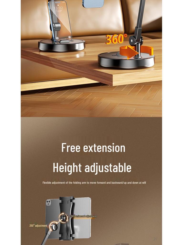 Adjustable Cantilever Stand for Mobile Phones, Tablets, iPads, Switch - Ideal for Desktops, Lazy Live Broadcasts, and Overhead Shooting.