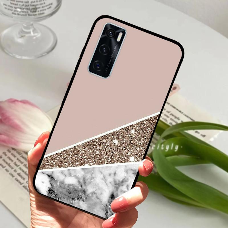 For Vivo V20 SE Case Animal Cartoon Soft Silicone Funda for Vivo V20 SE V2022 V2023 Phone Cover VivoV20SE Black Coque 6.44 inch