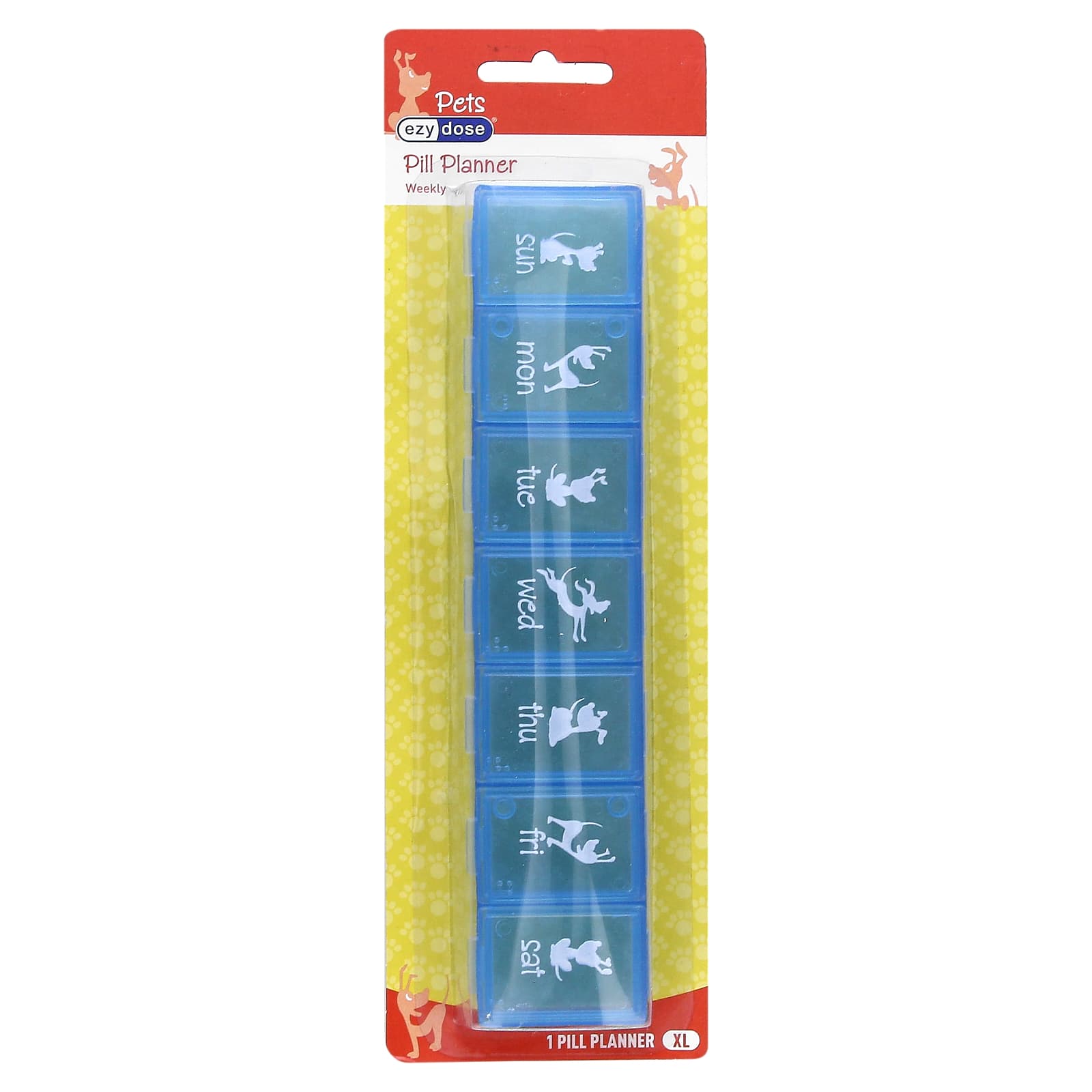 

Pets, Weekly Pill Planner, Dog, Xl, 1 Count