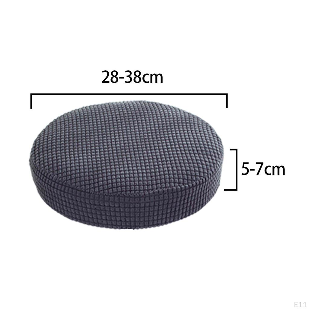 Stool Cover Washable Polyester Fiber Round for Lift Home