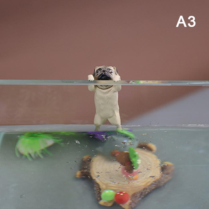 Creative Dog Ornaments For Aquarium Fish Tank Climbing Dogs Landscaping Decor