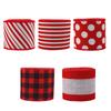 1PC Wrapping Ribbon Linen Material DIY Materials Easy To Style Gift Wrapping Exquisite Christmas Decorations Bow Making 6.3cmx4.5m