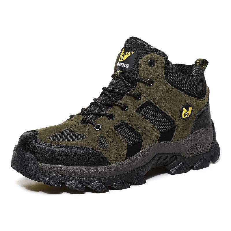 Mid-Top Cotton Outdoor Hiking Shoes - Warm, Unisex, Plus Sizes, Dad Style