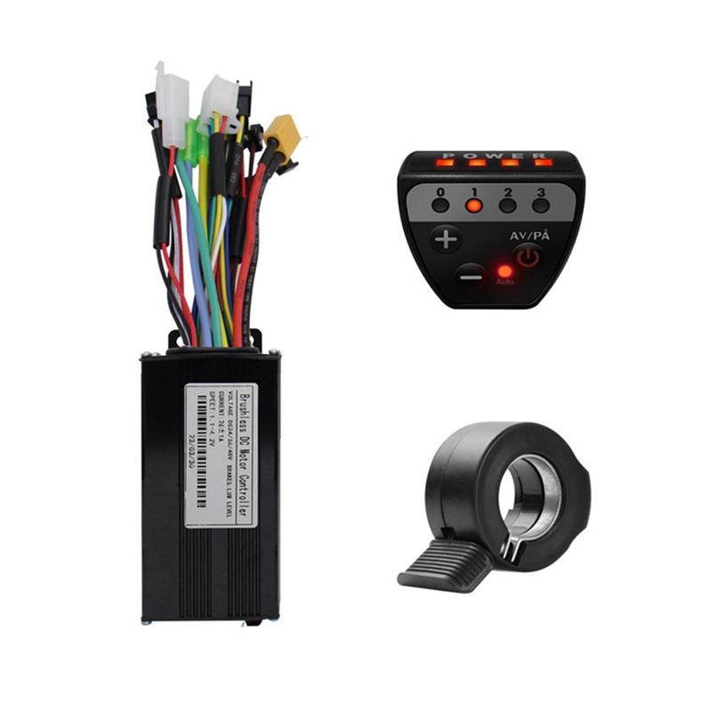 

36V 48V 26A Brushless Controller G20 LED Display Meter+130X Throttle Kit For Electric Scooter E-Bike Repair Kit-A87Q чорний