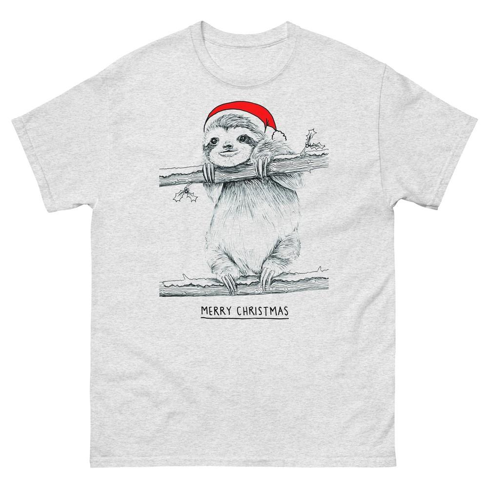 Christmas Sloth Merry Christmas Men's and Women's Sloth T-Shirt