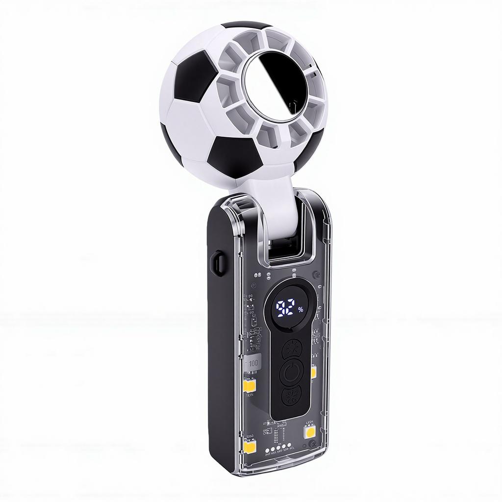 Portable Handheld Turbo Fan 100 Speed Foldable Cooling Fan 3600mAh Battery Operated for Outdoor Activities Travel