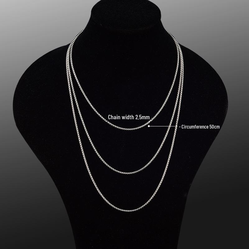 

Ожерелье из титановой стали с квадратным жемчугом, толстая цепочка на ключицу в стиле хип-хоп