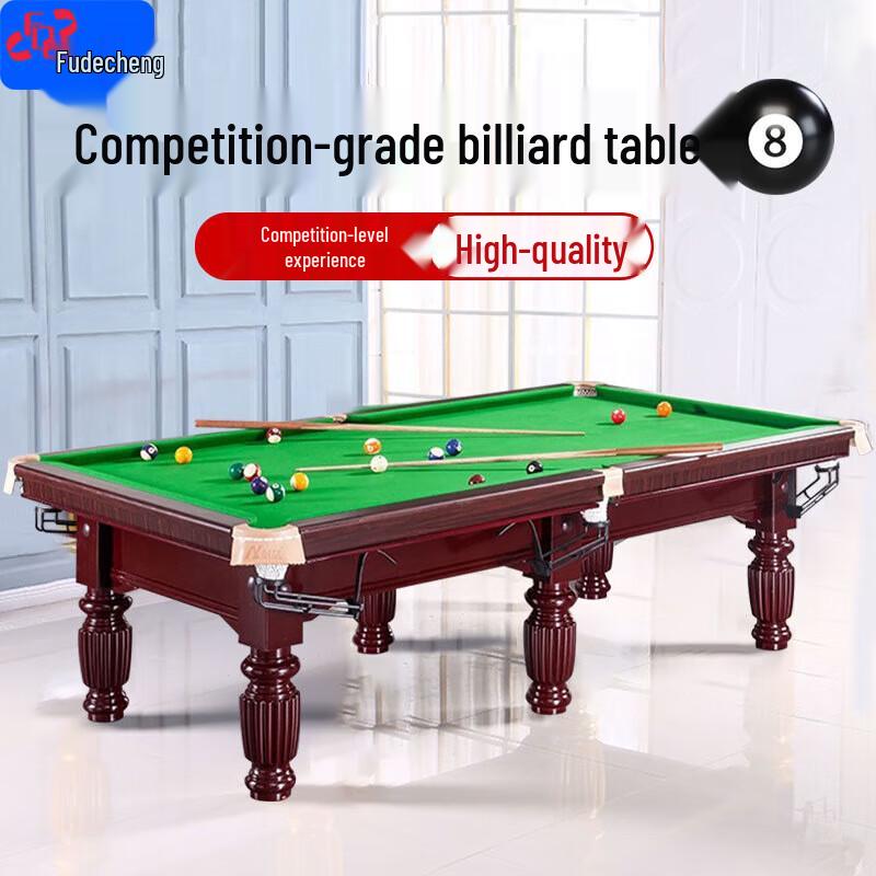 Fudecheng 9-Foot Marble 8-Ball Billiard Table