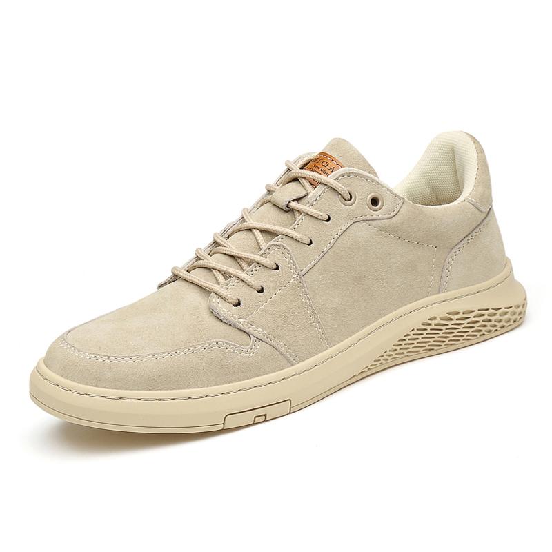 

Высококачественная мужская обувь, модные мужские кроссовки из натуральной кожи и коровьей замши, удобные повседневные туфли на шнуровке, мужские кроссовки для активного отдыха 38