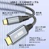 USB C To Mini HDMI Conversion Cable Video USB C To Mini HDMI HDR Converter Thunderbolt 3 Compatible with MacBook iPad and Portable Monitors 2.0
