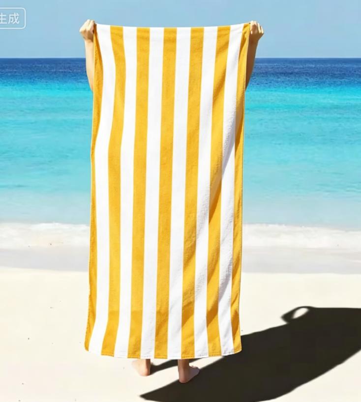 Fun Black and White Striped Beach Towel Modern Graphic Art Quick-Dry Sand-Free Microfiber Bath Towel for Picnic and Camping
