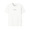 White Mini Box Solid Color Round Neck Comfortable T-Shirt Men Tops F11M633108FWT