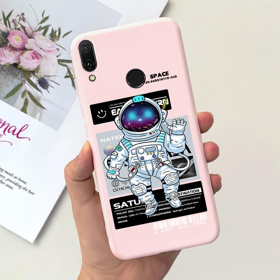 For Huawei Y9 Prime 2019 Case Shockproof Astronaut Silicone Soft Fundas For Huawei Y9 Y 9 Prime 2019 STK-LX3 JKM-LX3 Phone Cover