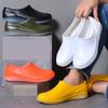 Fashion Lover Design Waterproof PVC Loafers Shoes Man Ankle Shoes Rain Boots Rubber Shoes Solid Color Fishing Boot Luminous Rain Boots