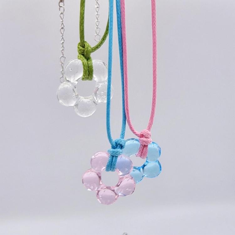 Drawing Rope Flower Necklace Female Hip-hop Cold Wind Long Sweater Neck Chain