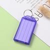 10-50pcs Colorful Plastic Keychain Key Tags Label With Split Ring For Diy Numbered Name Baggage Tag Id Label Name Tags