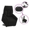 Recliner Chair with Lift Assistance Black Microfiber Fabric