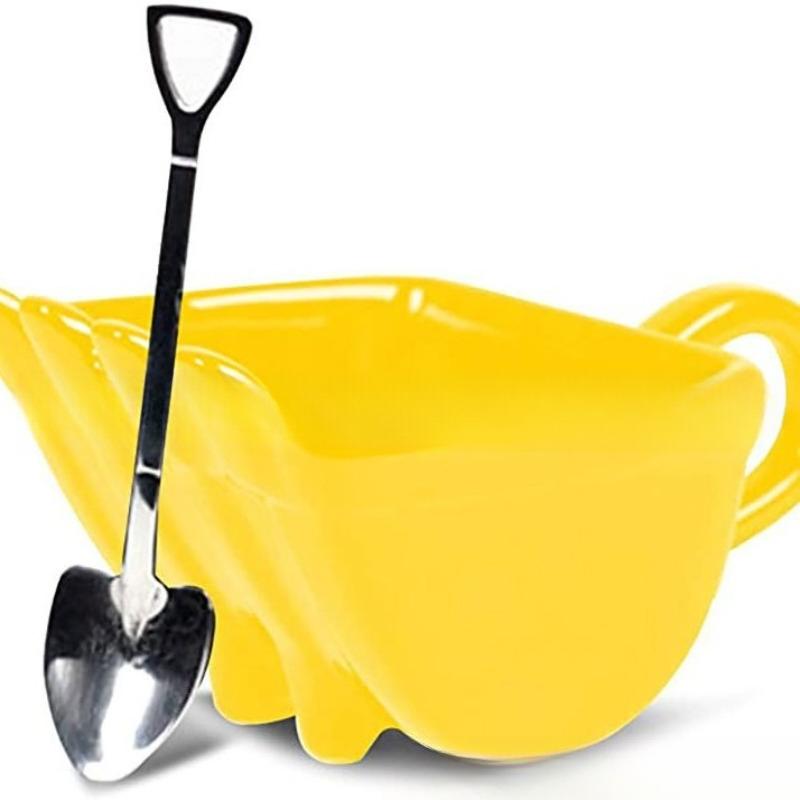 Digger Coffee Cup New Model, Strange Shape Creative Funny Excavator Coffee Cup, Simple Design with Creative Shape Gifts