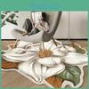 Irregular 1pc Carpet Boho Vintage Thickened Imitation Cashmere Floor Mat Living Room Bedroom Bedside Blanket Toilet Absorbent Lotus Round Carpet