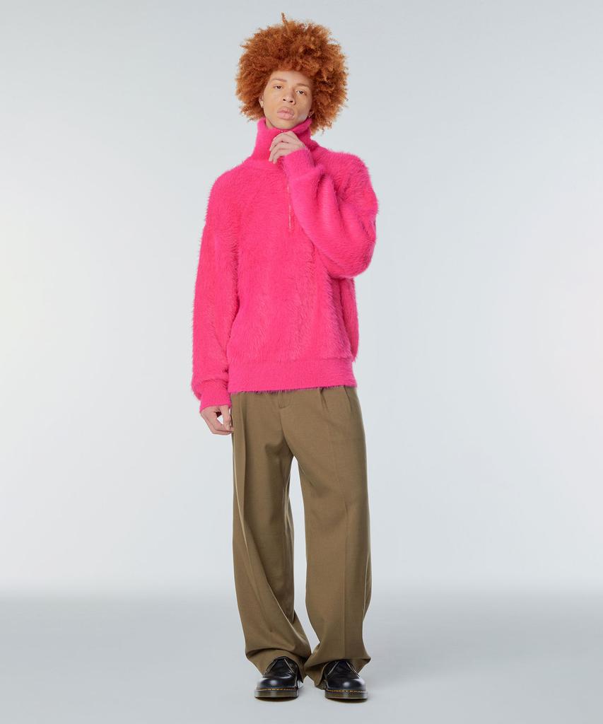 INSTANTFUNK Ms Brushed Half Zip Knit