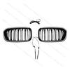 For BMW 1 Series F20 F21 2015-2019 High Quality ABS LED Racing Grills Car Front Bumper Grille Glossy Black With LED Lamp BodyKit