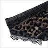 Bikini Briefs Shape Cosmetic Bag Lace Leopard Print Transparent Makeup Storage Pouch Mesh Y2K Toiletry Bag Storage For Travel