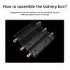 21700 18650 Battery Holder Storage Solder-free Lithium Battery Storage Box Power Bank Case DIY Splicable Battery Slot